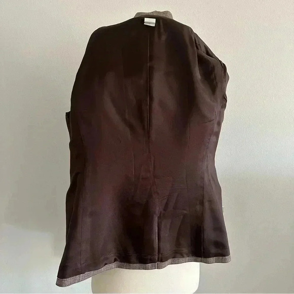 J. Crew Plaid 100% Wool Blazer Jacket Sz 12 - Picture 10 of 13